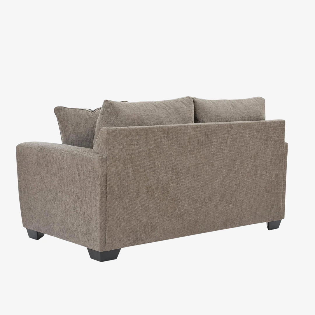 6310235 Loreo Loveseat In Fabric Upholstery - Truffle | Benchcraft by Ashley