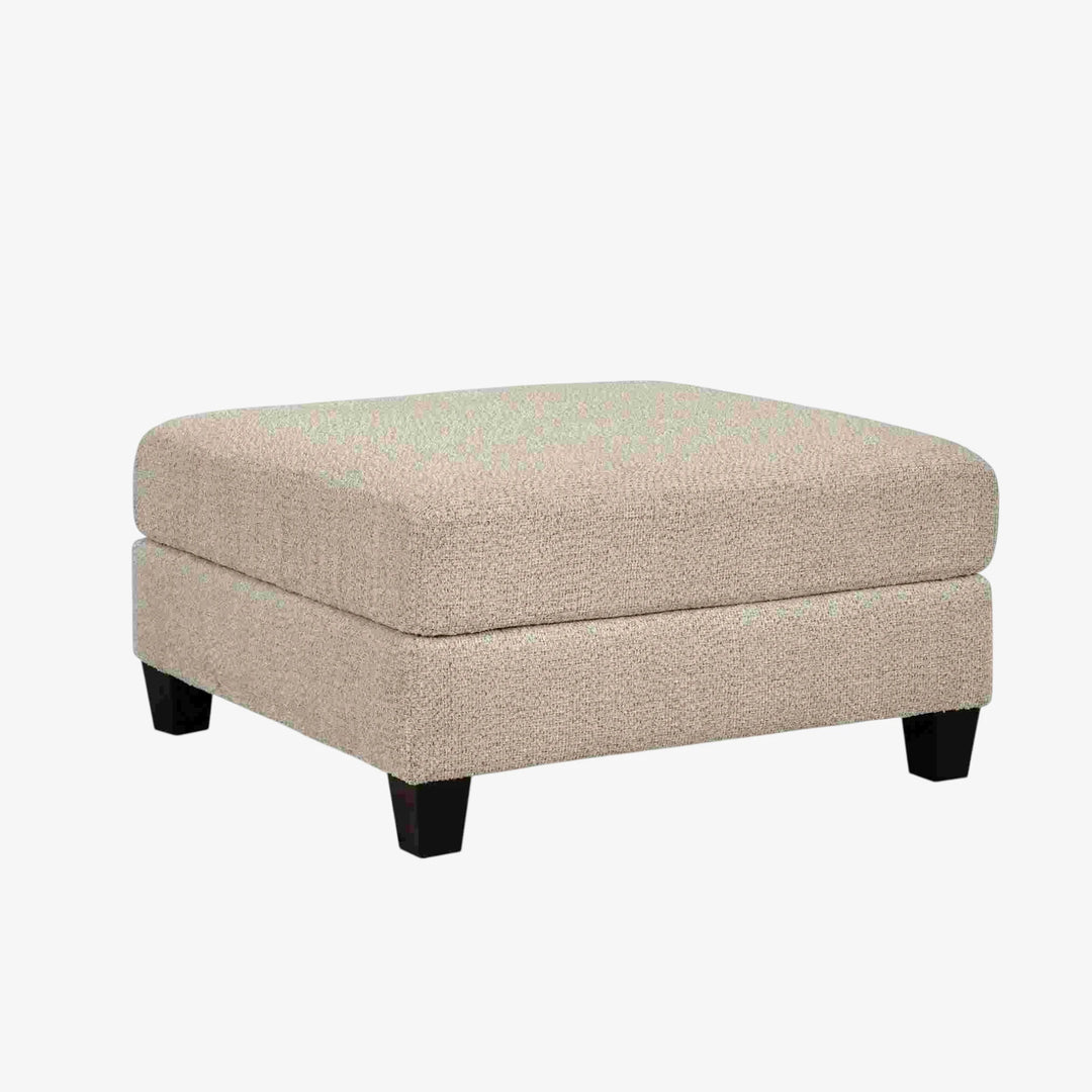 6670408 Steelwater Retreat Oversized Accent Ottoman In Fabric Upholstery - Latte | Benchcraft By Ashley