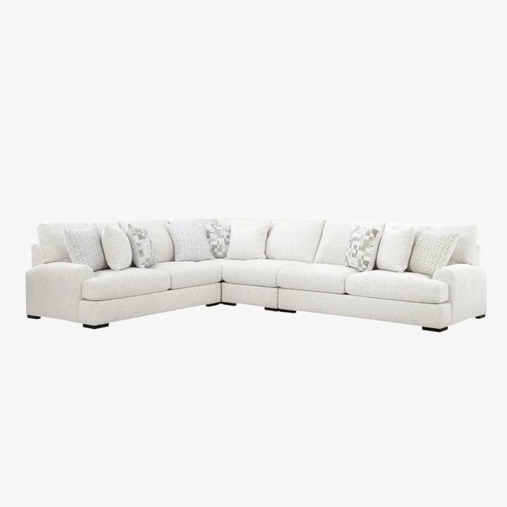 PC66906S5 Misty-lakes 4-piece Sectional Sofa In Fabric Upholstery - Chalk | Signature Design By Ashley