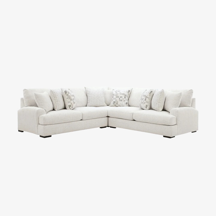PC66906S4 Misty-lakes 3-piece Sectional Sofa In Fabric Upholstery - Chalk | Signature Design By Ashley