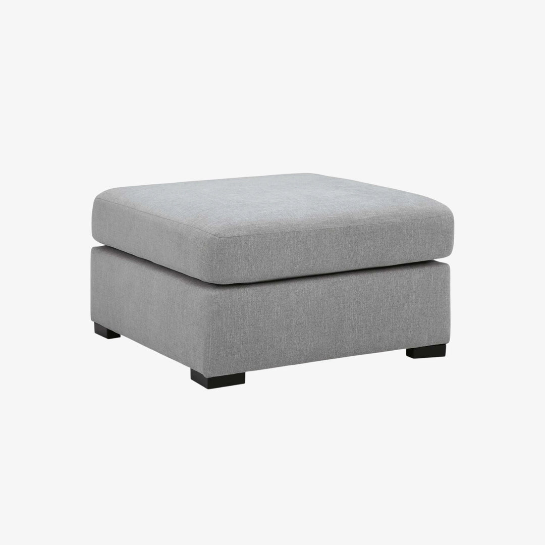 6680408 Lakepoint Oversized Accent Ottoman In Fabric Upholstery - Nickel | Benchcraft By Ashley