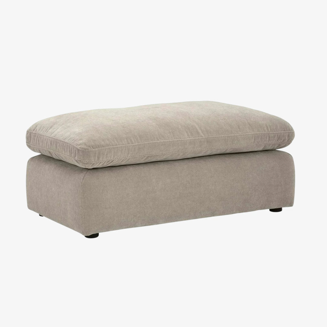 6780814 Maxton Heights Accent Ottoman In Fabric Upholstery - Pebble | Benchcraft By Ashley