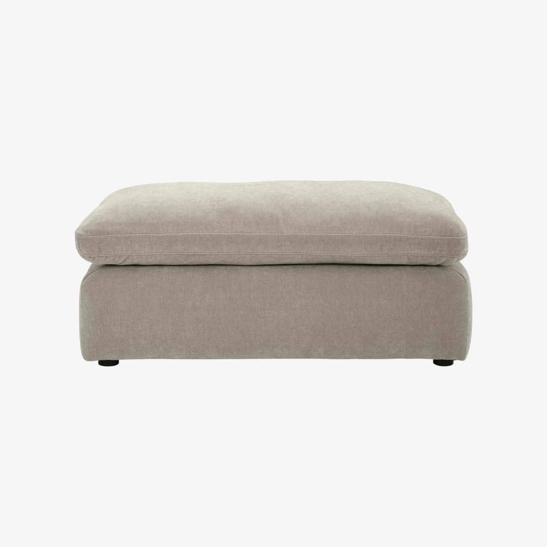 6780814 Maxton Heights Accent Ottoman In Fabric Upholstery - Pebble | Benchcraft By Ashley