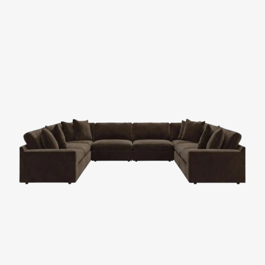 67807S5 Maxton Heights 8-Piece Sectional Sofa In Fabric Upholstery - Bittersweet | Benchcraft By Ashley