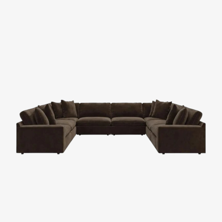 67807S5 Maxton Heights 8-Piece Sectional Sofa In Fabric Upholstery - Bittersweet | Benchcraft By Ashley