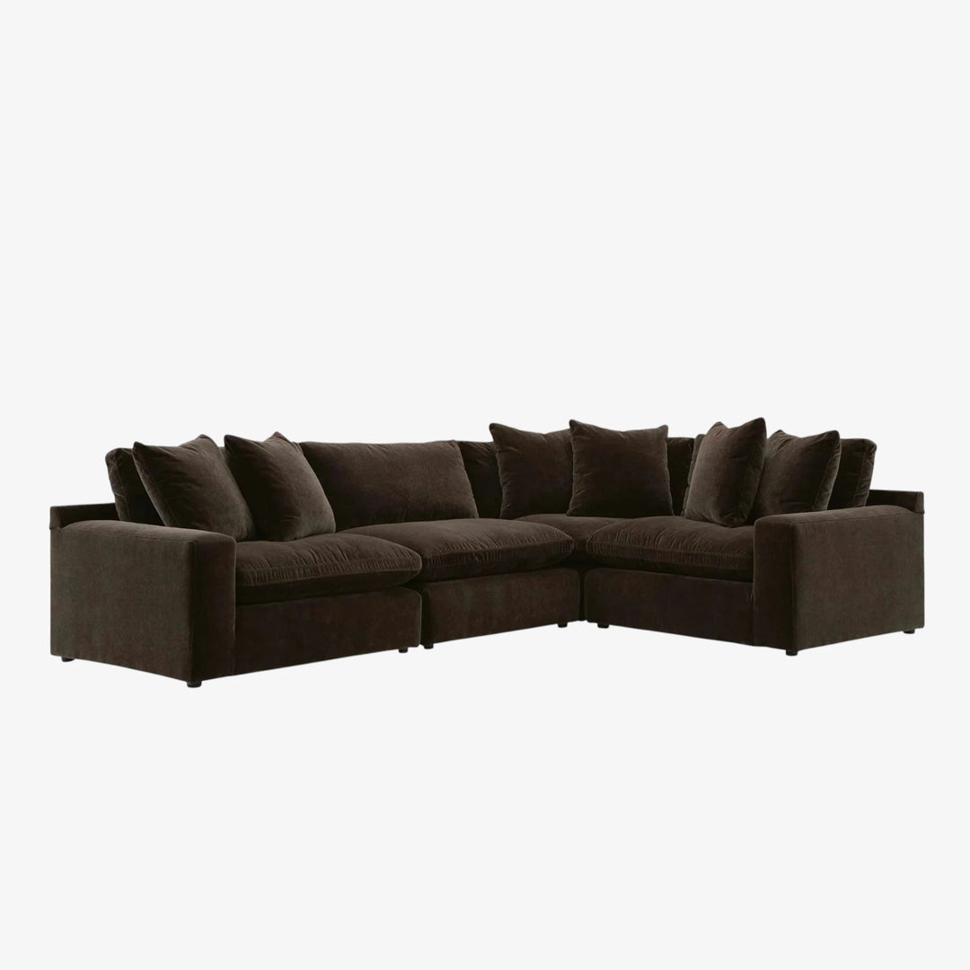 67807S3 Maxton Heights 4-Piece Sectional Sofa In Fabric Upholstery - Bittersweet | Benchcraft By Ashley