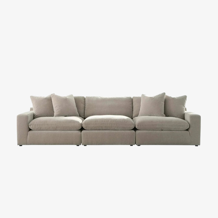 67808S2 Maxton Heights 3-Piece Sectional Sofa In Fabric Upholstery - Pebble | Benchcraft By Ashley