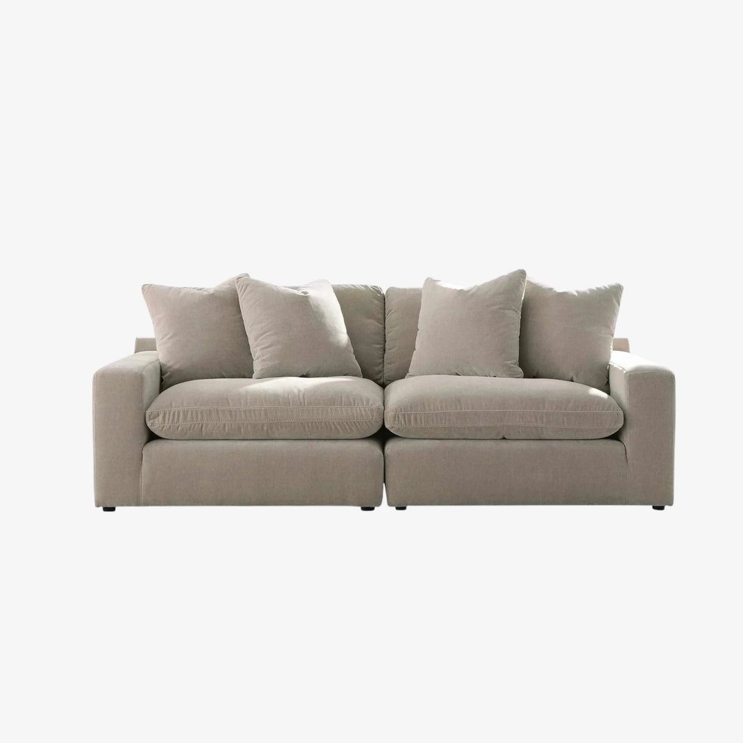 67808S1 Maxton Heights 2-Piece Sectional Sofa In Fabric Upholstery - Pebble | Benchcraft By Ashley