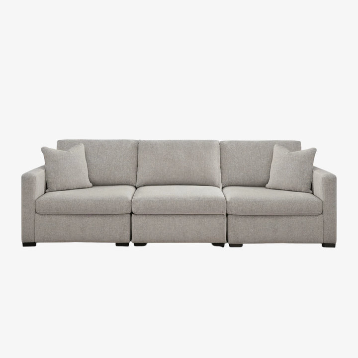 68605S2 Modmax Luxe 3-Piece Sectional Sofa In Fabric Upholstery - Flint | Benchcraft By Ashley