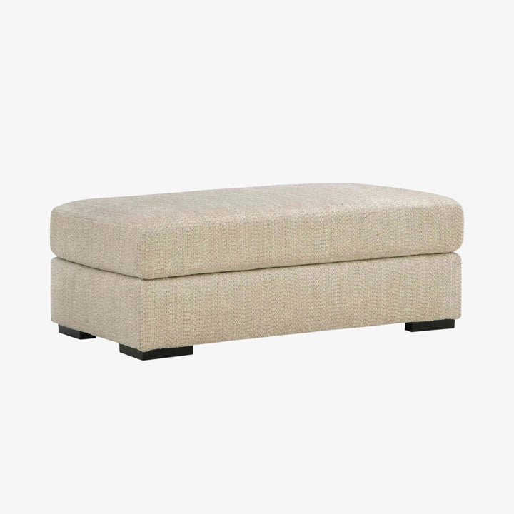 PC6960514 Lofwood Accent Ottoman In Fabric Upholstery - Oatmeal | Signature Design By Ashley