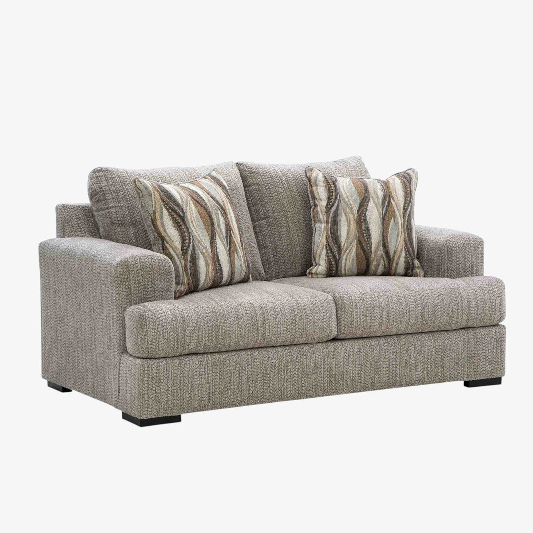 PC6960435 Lofwood Loveseat In Fabric Upholstery - Fossil | Signature Design By Ashley