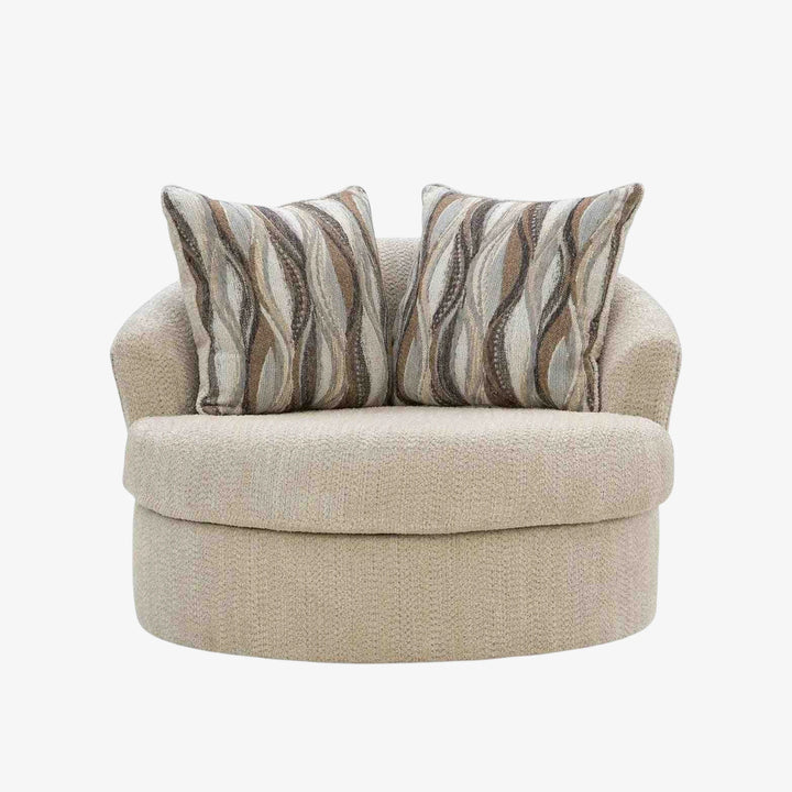PC6960544 Lofwood Swivel Accent Chair In Fabric Upholstery - Oatmeal | Signature Design By Ashley
