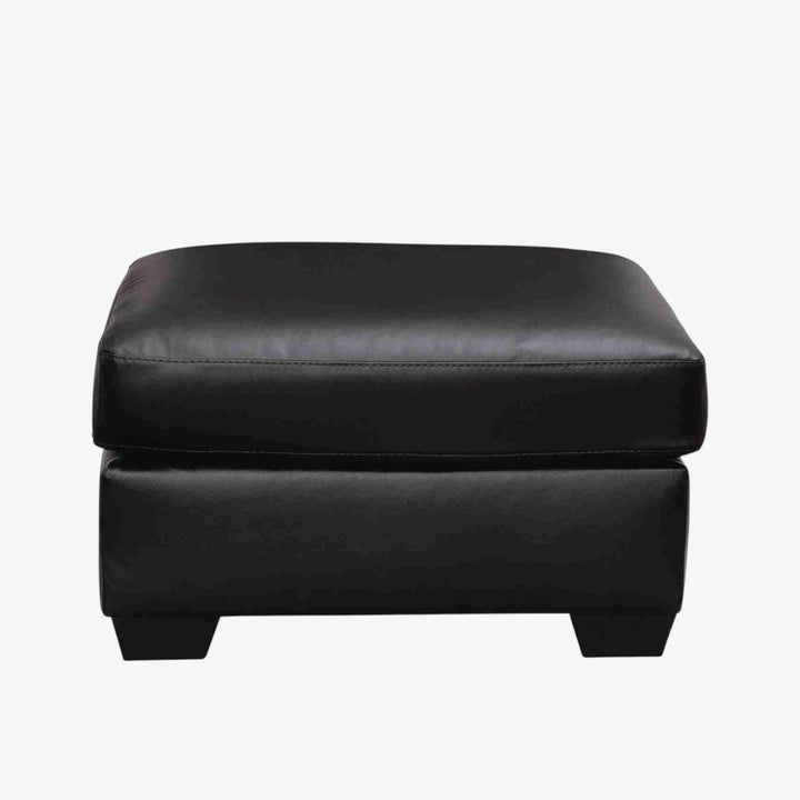 PC6980414 Glennbre Accent Ottoman In Leatherette Upholstery - Midnight | Signature Design By Ashley