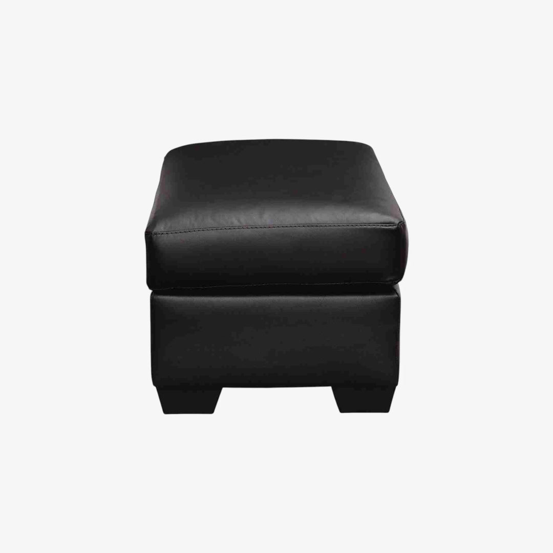 PC6980414 Glennbre Accent Ottoman In Leatherette Upholstery - Midnight | Signature Design By Ashley