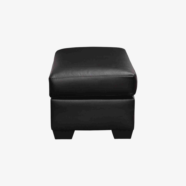 PC6980414 Glennbre Accent Ottoman In Leatherette Upholstery - Midnight | Signature Design By Ashley