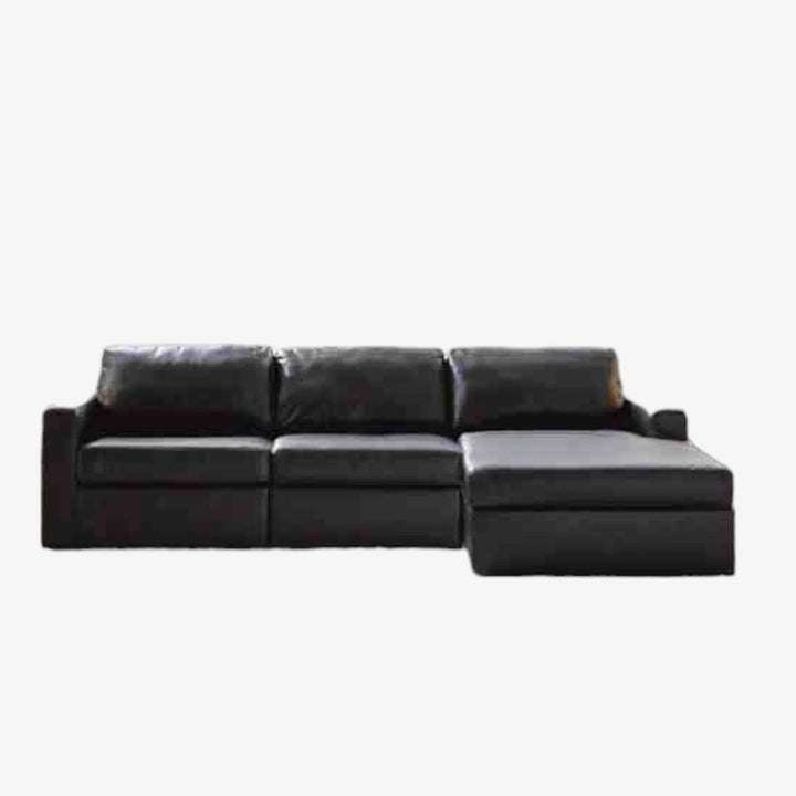 Modmax II 3-Piece Leather Upholstered Sectional Sofa With Corner Chaise - Black | Signature Design By Ashley