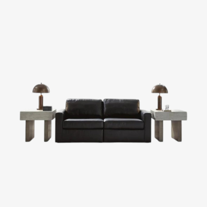 74305S1 Modmax II 2-Piece Modular Loveseat In Leather Upholstery - Black | Signature Design By Ashley