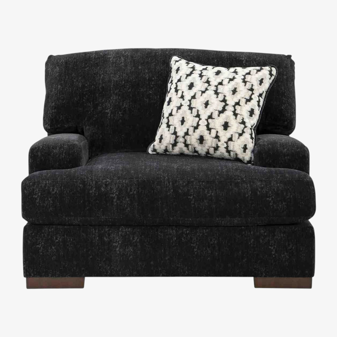8040423 Whitmore Manor Oversized Armchair In Fabric Upholstery - Black Pearl | Benchcraft By Ashley