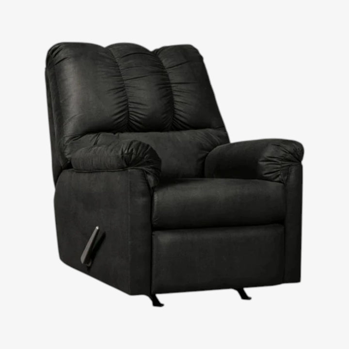 7500825 Darcy Rocker Recliner Chair In Fabric Upholstery - Black | Signature Design By Ashley