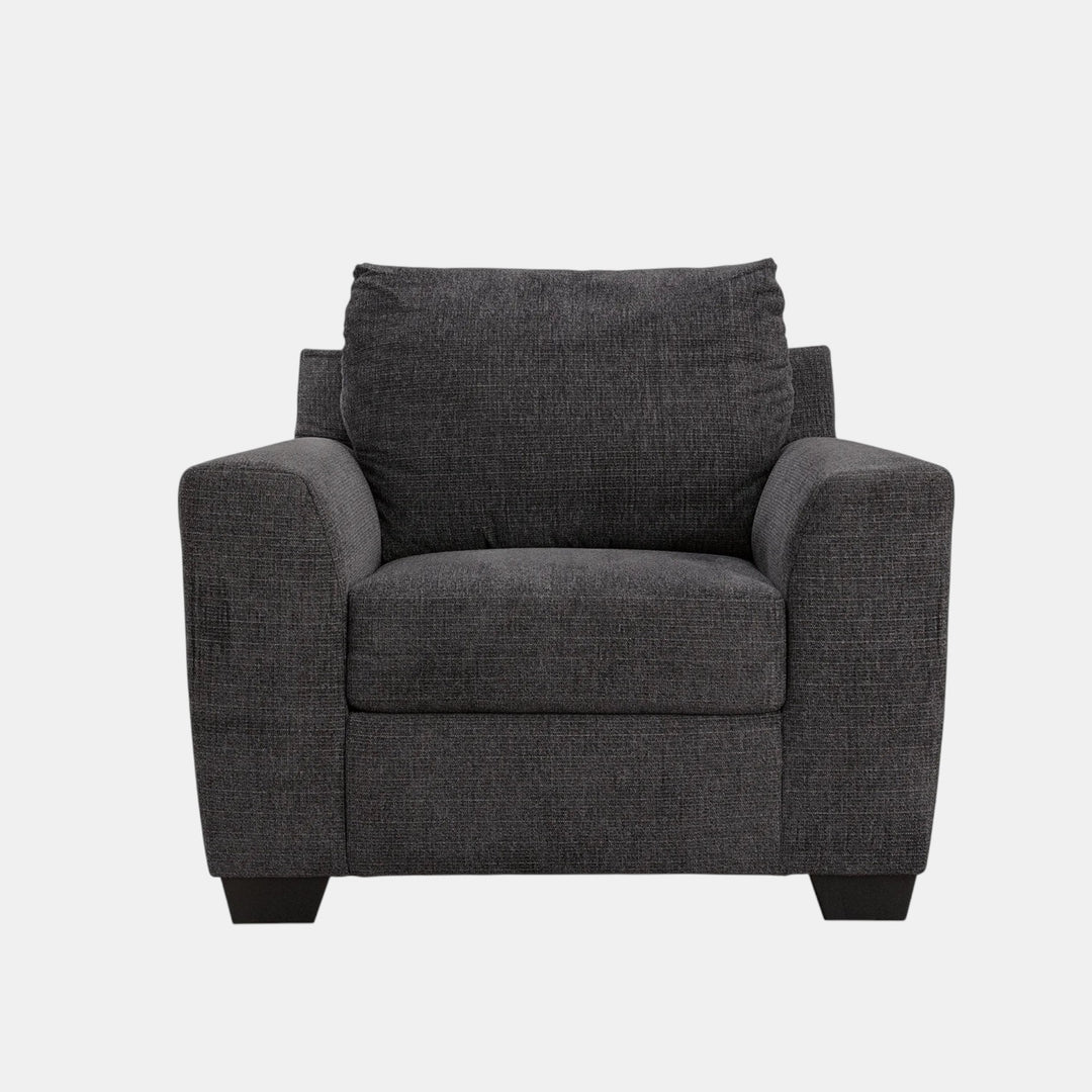 6310120 Loreo Accent Armchair In Fabric Upholstery - Ebony | Benchcraft by Ashley