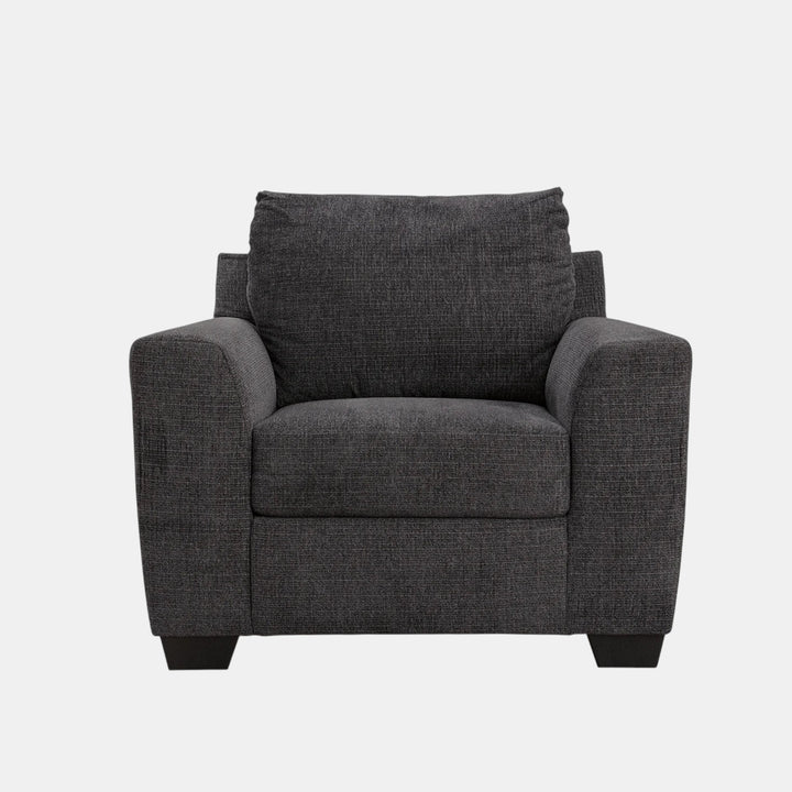 6310120 Loreo Accent Armchair In Fabric Upholstery - Ebony | Benchcraft by Ashley