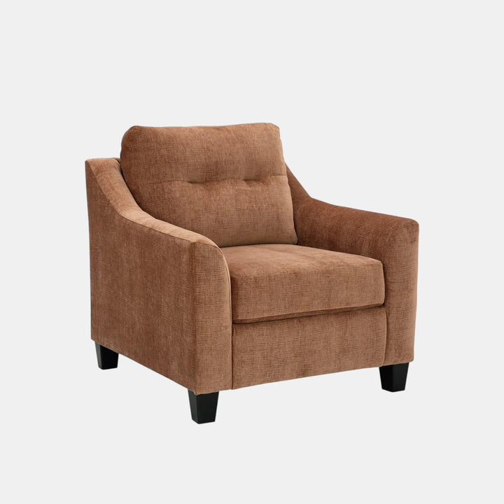 6720420 Amity Bay Armchair In Fabric Upholstery - Clay | Benchcraft By Ashley