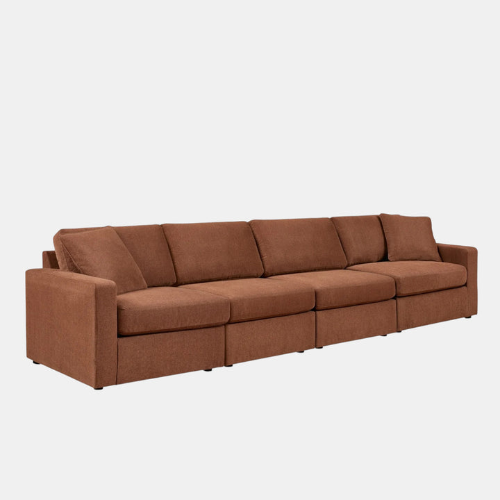 92102S10 Modmax 4-Piece Modular Sofa In Fabric Upholstery - Spice | Signature Design By Ashley