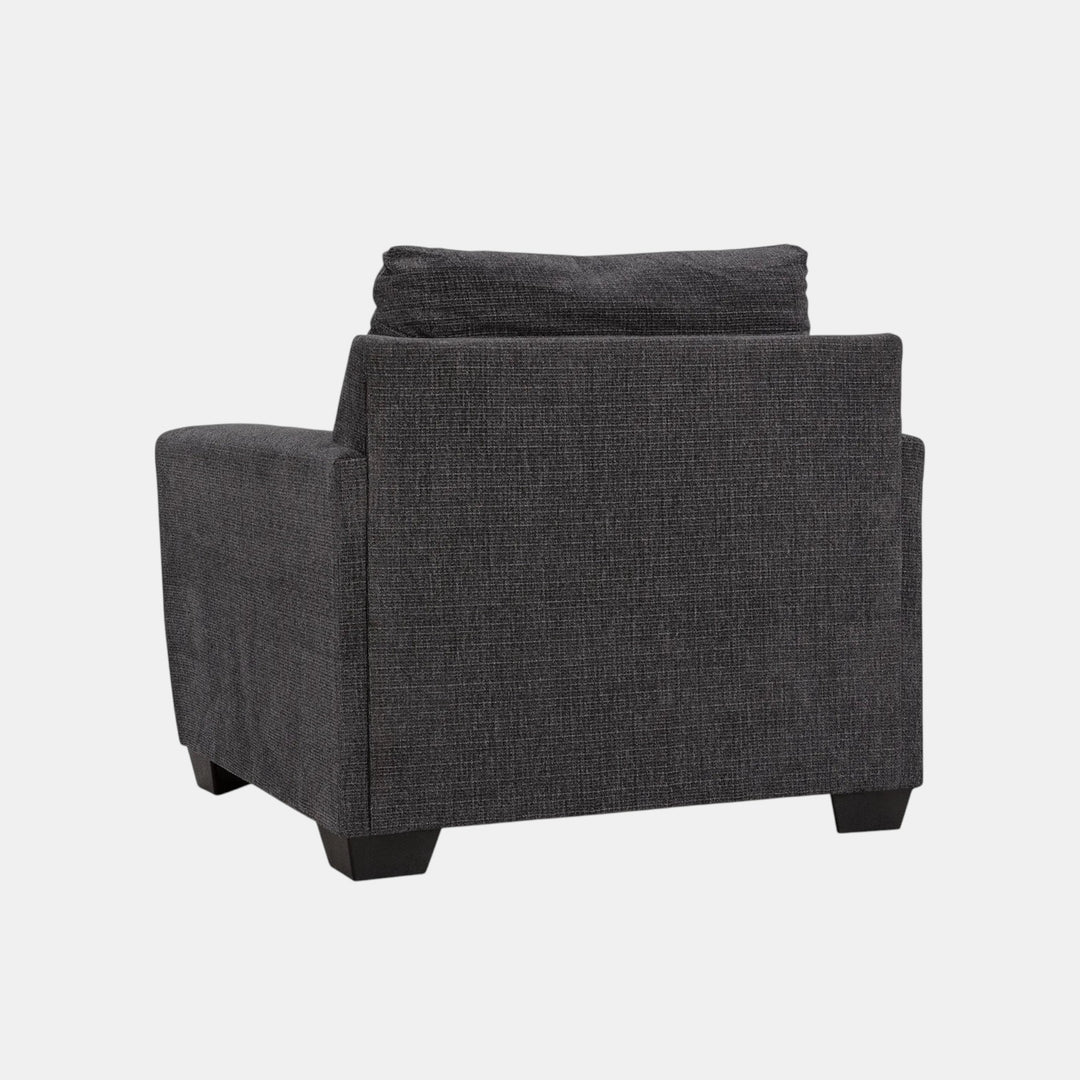 6310120 Loreo Accent Armchair In Fabric Upholstery - Ebony | Benchcraft by Ashley
