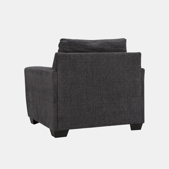 6310120 Loreo Accent Armchair In Fabric Upholstery - Ebony | Benchcraft by Ashley