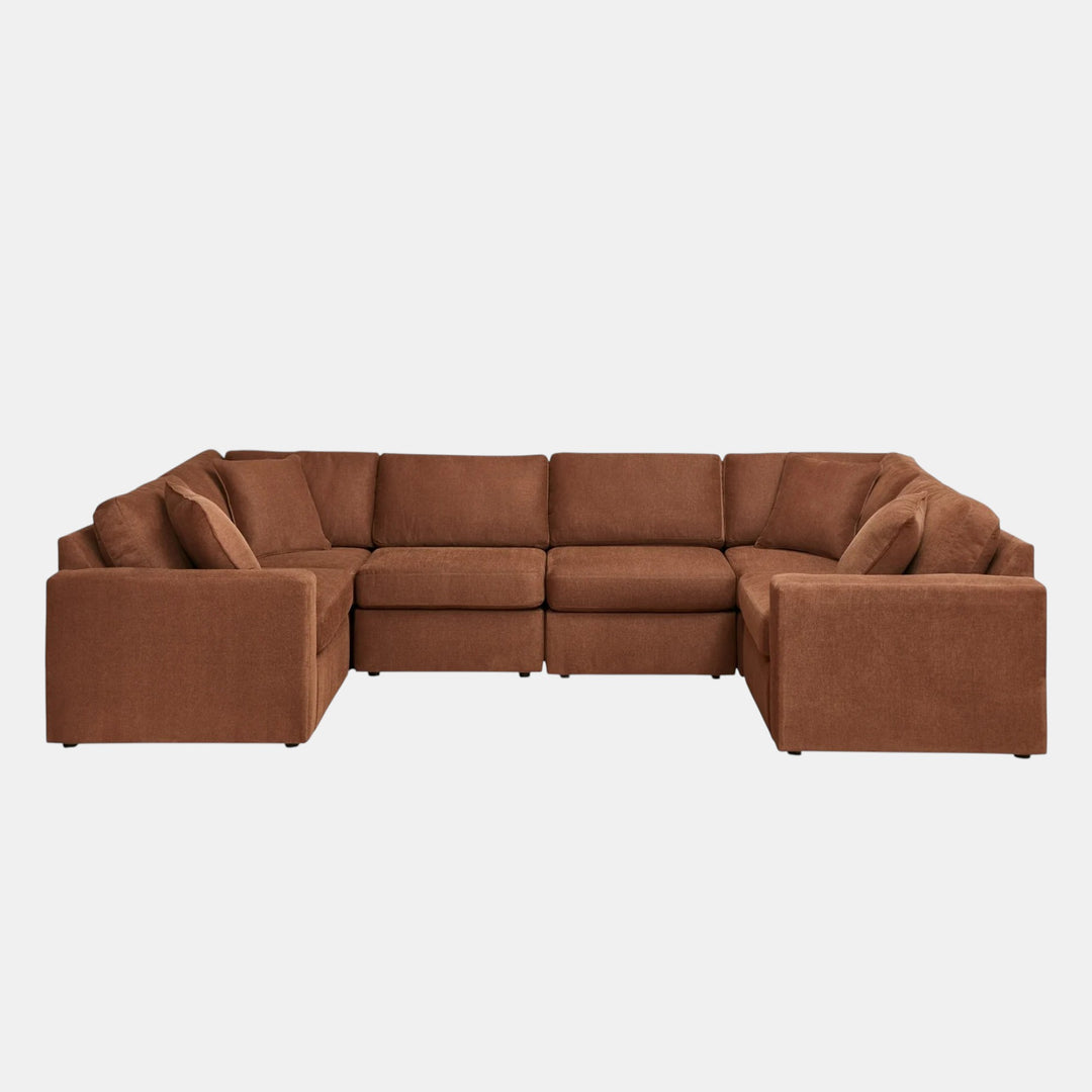 92102S8 Modmax 6-Piece Sectional Sofa In Fabric Upholstery - Spice | Signature Design By Ashley