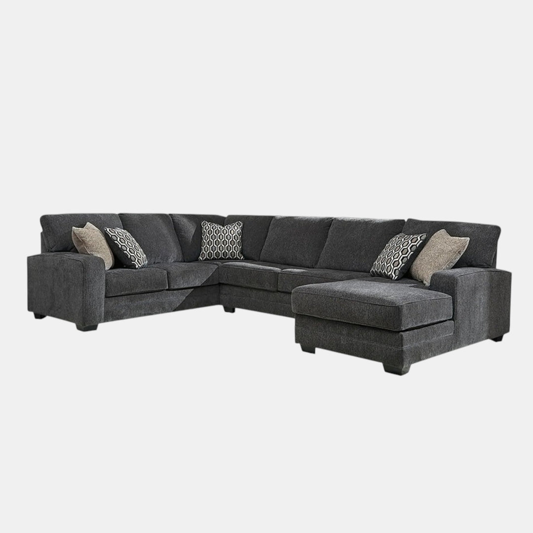 Tracling 3-Piece Sectional Sofa In Fabric Upholstery - Slate | Benchcraft By Ashley