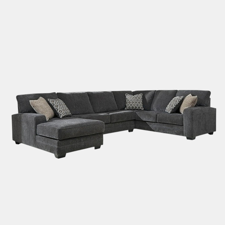 Tracling 3-Piece Sectional Sofa In Fabric Upholstery - Slate | Benchcraft By Ashley