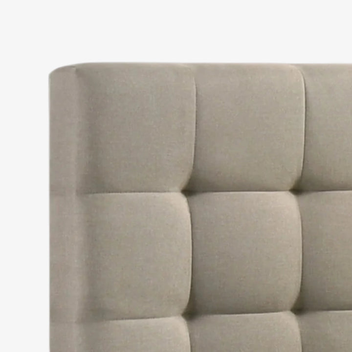 Tucson Ivory Fabric Upholstered Storage Platform Bed Frame