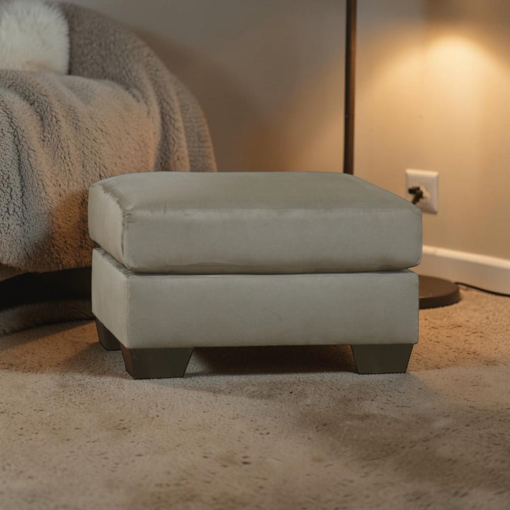 7500514 Darcy Accent Ottoman In Fabric Upholstery - Cobblestone | Signature Design By Ashley