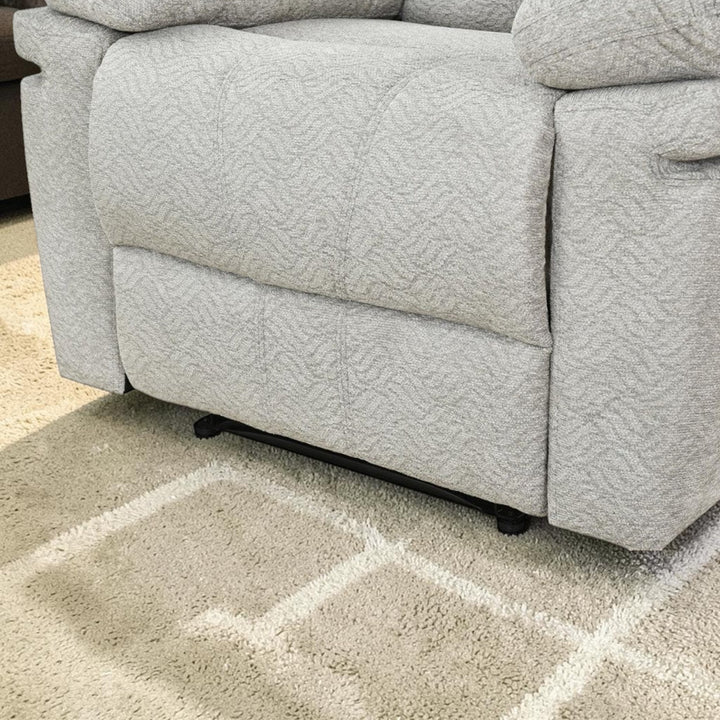 Vinget Beige Power Recliner Chair in Fabric Upholstery