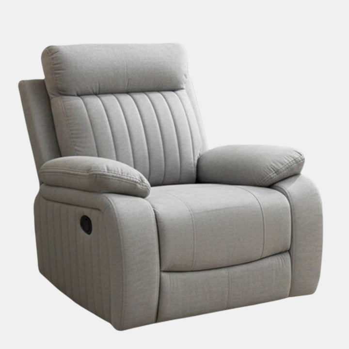 Elyse Power Recliner Chair in Fabric Upholstery - Stone