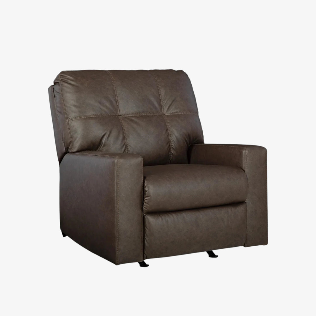 1700325 Barlin Mills Rocker Recliner Chair In Leather Upholstery - Umber | Benchcraft By Ashley