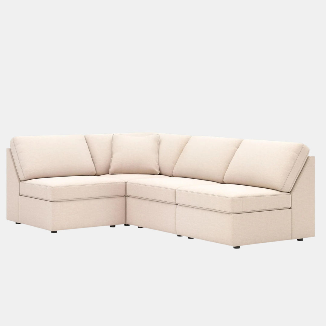 92103S71 Modmax 4-Piece Sectional Sofa In Fabric Upholstery - Oyster | Signature Design By Ashley