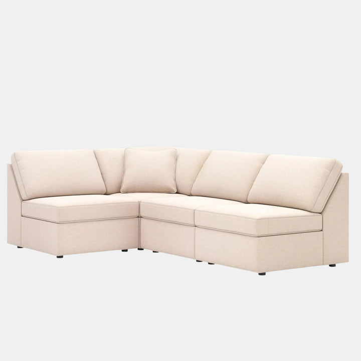 92103S71 Modmax 4-Piece Sectional Sofa In Fabric Upholstery - Oyster | Signature Design By Ashley