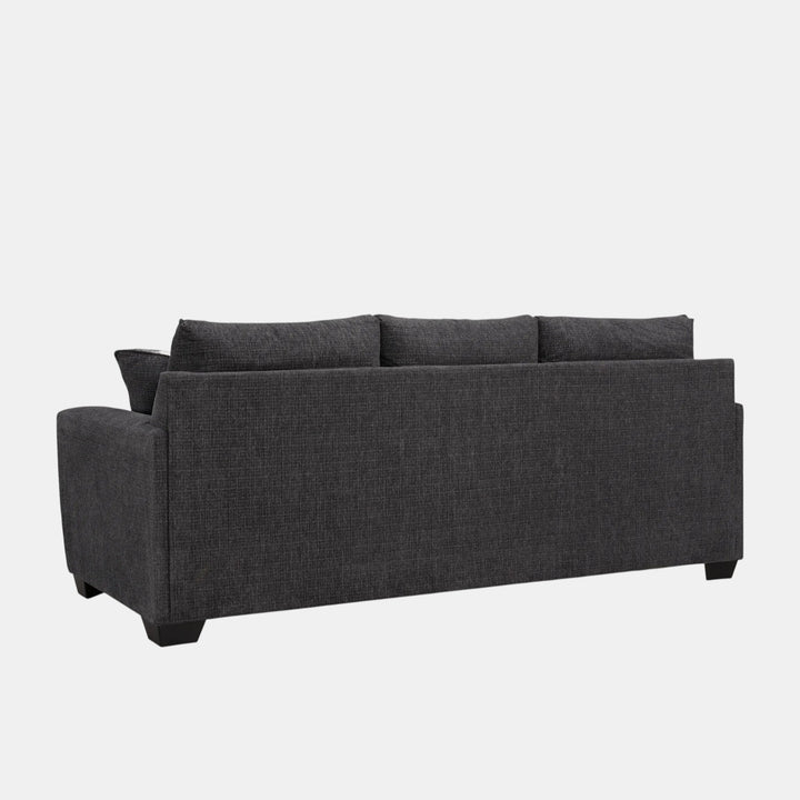 6310138 Loreo Stationary Sofa In Fabric Upholstery - Ebony | Benchcraft by Ashley