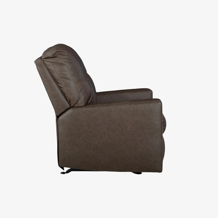 1700325 Barlin Mills Rocker Recliner Chair In Leather Upholstery - Umber | Benchcraft By Ashley