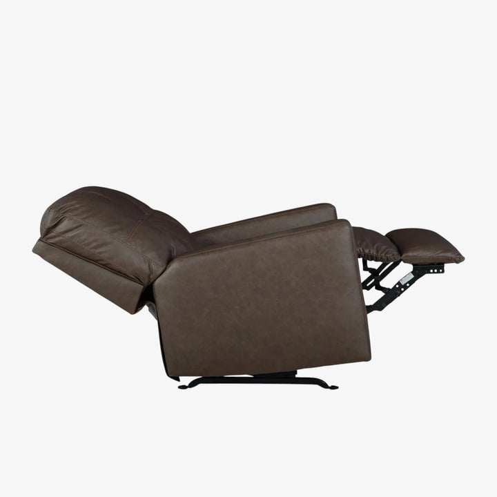 1700325 Barlin Mills Rocker Recliner Chair In Leather Upholstery - Umber | Benchcraft By Ashley