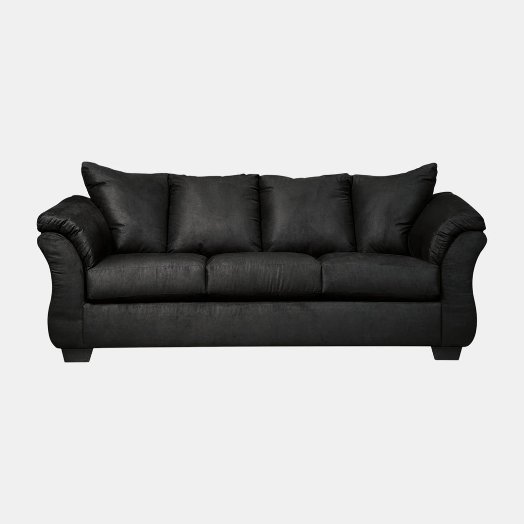 7500838 Darcy Stationary Sofa In Fabric Upholstery - Black | Signature Design By Ashley