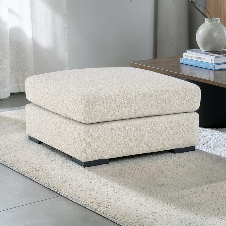 7510508 Laurelgrove Oversized Accent Ottoman In Fabric Upholstery - Pebble | Benchcraft By Ashley