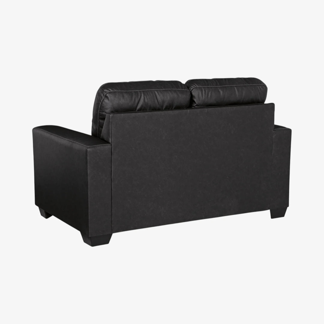 1700435 Barlin Mills Loveseat In Leather Upholstery - Carbon | Signature Design By Ashley