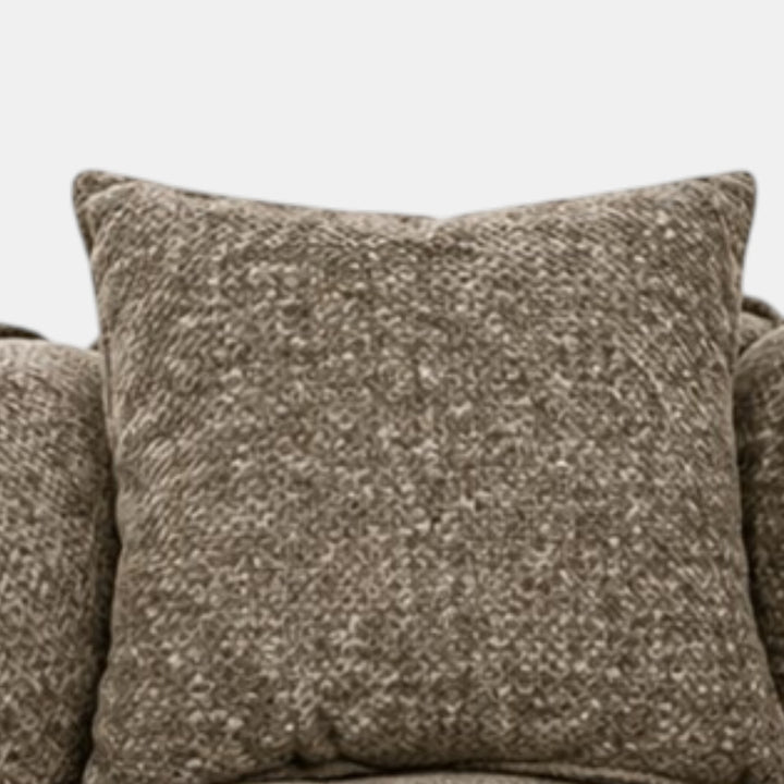 Bulma Taupe 3-Seater Sofa In Fabric Upholstery