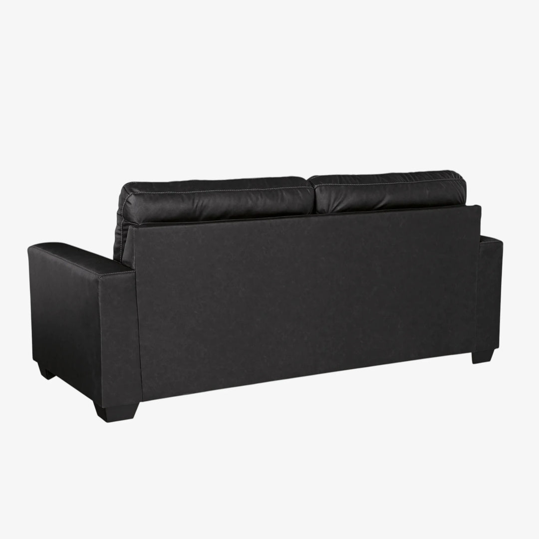 1700438 Barlin Mills Stationary Sofa In Leather Upholstery - Carbon | Signature Design By Ashley