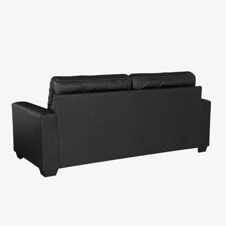 1700438 Barlin Mills Stationary Sofa In Leather Upholstery - Carbon | Signature Design By Ashley