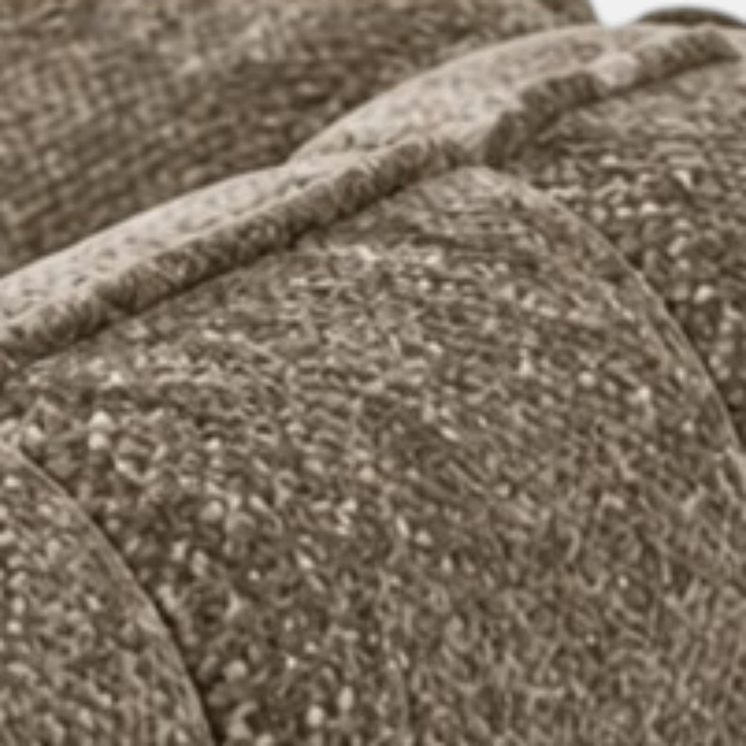 Bulma Taupe 3-Seater Sofa In Fabric Upholstery