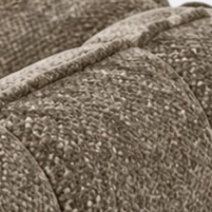 Bulma Taupe 3-Seater Sofa In Fabric Upholstery